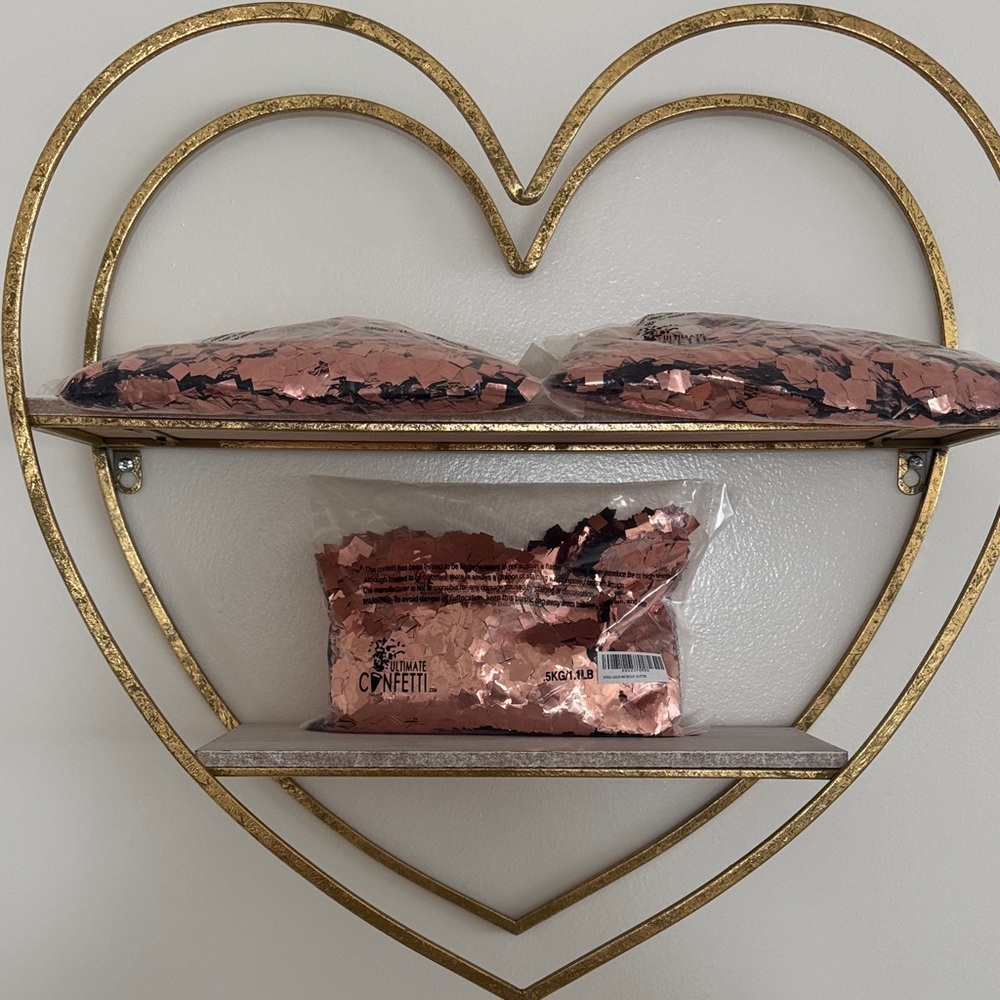 Rose Gold Ultimate Confetti 3 1lb or .5kg bags